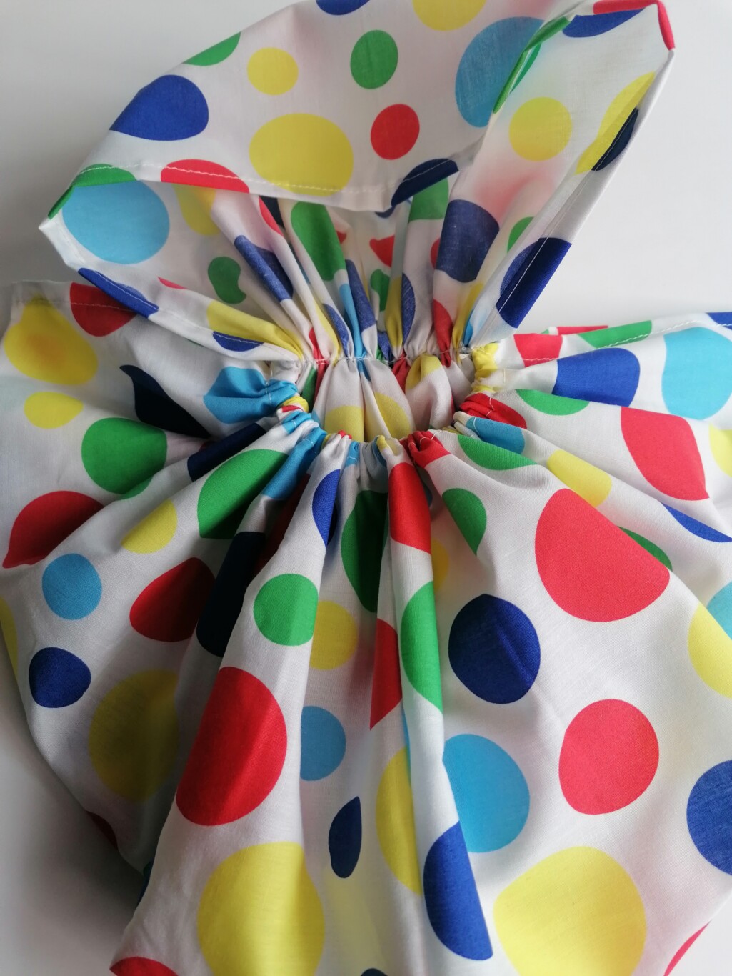1930s RIVIERA HEADSCARF CAP MULTI SPOT PRINT - Image 10
